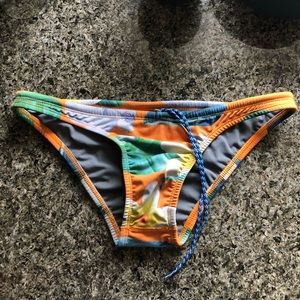 Jolyn Bali Bikini Bottoms: Hawaiian flower print